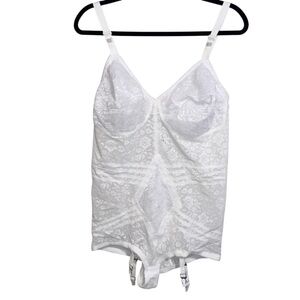 Rago Girdle Womens 48 C Body Briefer Extra Firm Shapewear Lace Garters  NWOT